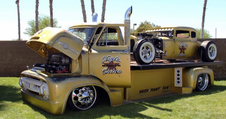 1953 Ford COE and 1930 Model A Coupe Combo