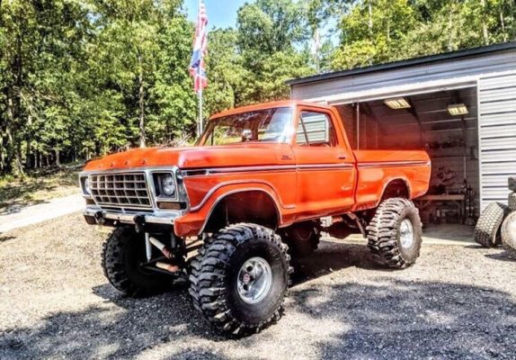 Orange 1978 Ford F-150