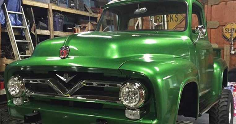 1955 Ford F100 460 Heavy Metal Flake Green 4x4