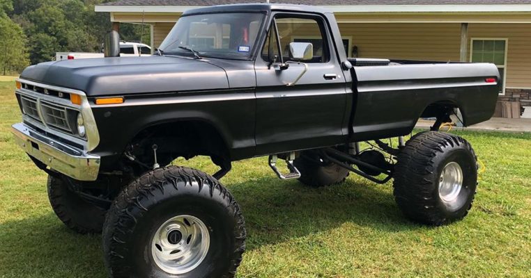 The 1977 Ford F350 Cummins Swapped with 16" Lift and 44" Tires