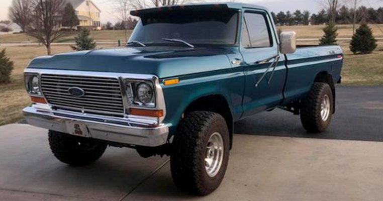 1978 Ford F250 with F800 Engine in Cayman Green Pearl