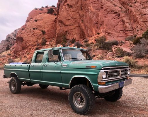 1972 Ford Crew Cab Sitting on a '95 F350 Frame with 7.3 Powerstroke