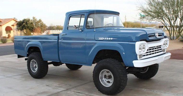 The 1960 Ford F-100 Factory Blue 4x4