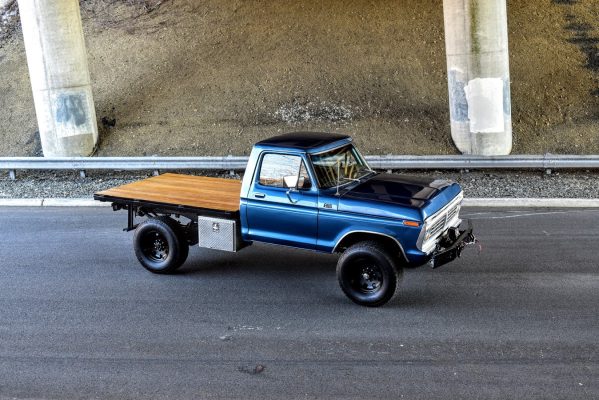 The 1973 Ford F-250 Highboy with Wood Deck Bed
