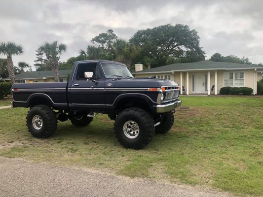 1977 Ford F-150 Ranger XLT 4x4 Dark Pearl Blue Metallic